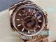 NOOB Factory Replica Rolex Sky-Dweller Coffee Dial Rose Gold Fluted Bezel 42MM Watch (2)_th.jpg